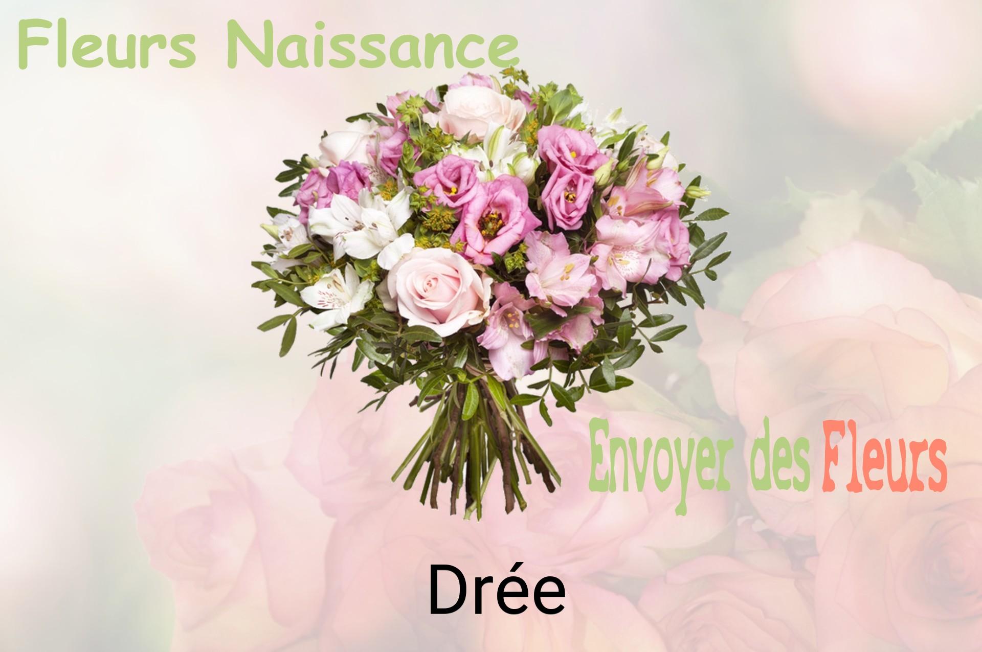 Bouquet de fleurs de naissance livré à Drée
